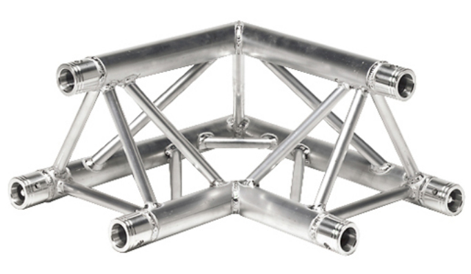 2-Way 90° Triangular Truss Corner (Apex Up or Down)