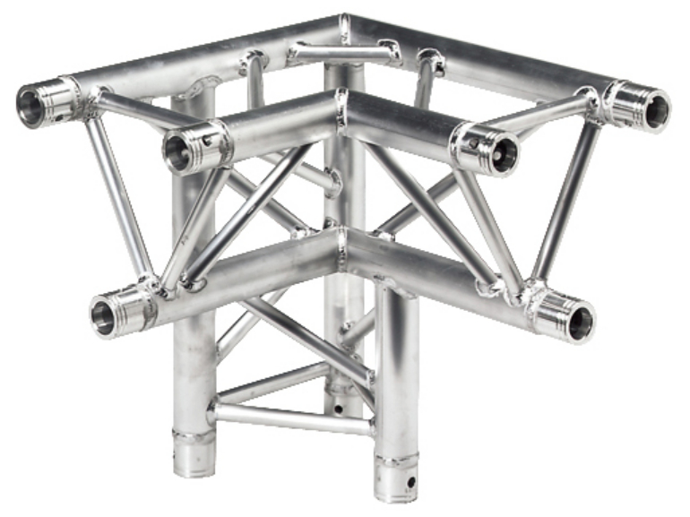 1.64 ft 3-Way 90° Corner Junction with Apex Down