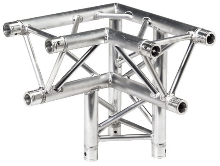 1.64 ft. 3 -Way 90° Corner Junction with Apex Down