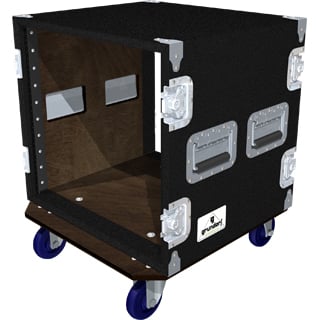 10-Space Amp Rack, Black