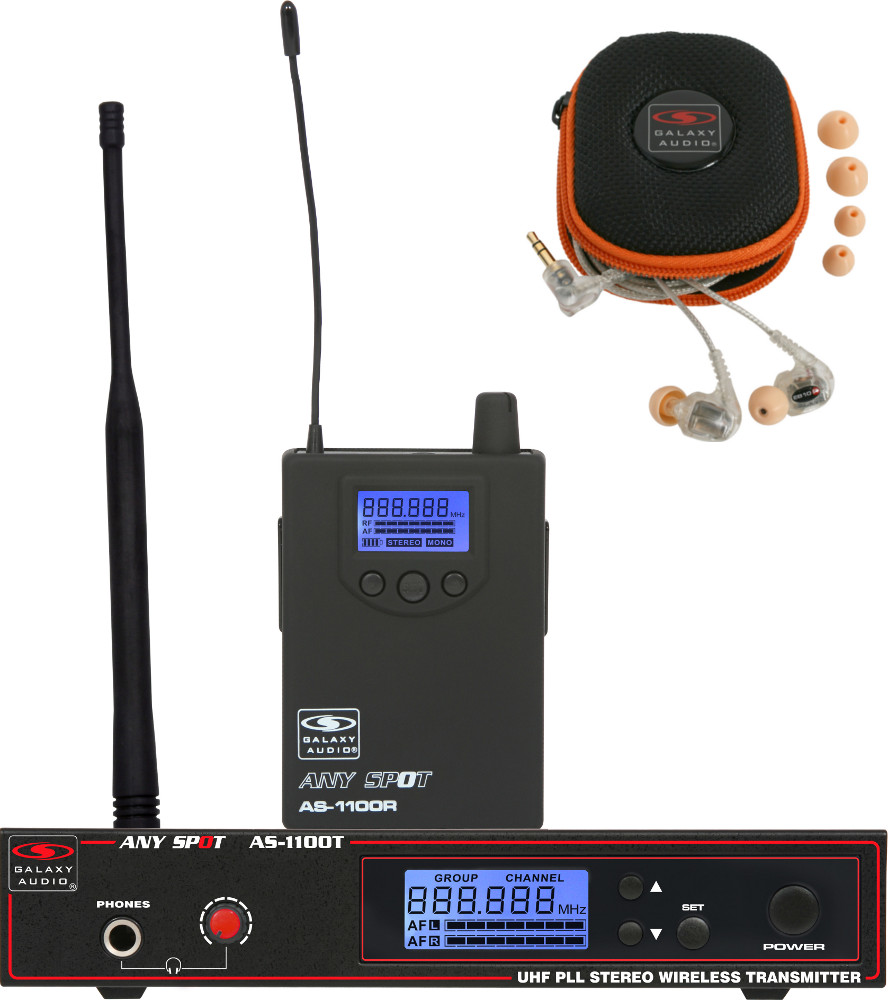 Any Spot Wireless Personal Monitor System with EB10 Dual-Driver Ear Buds