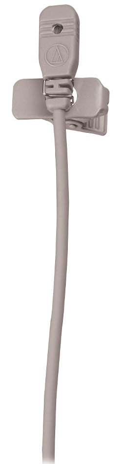 Lavalier Microphone, Omnidirectional, Condenser, 55" Cable, Terminated with TA5F Connector for ATW-U101 and Lectrosonics Wireless Systems, Beige