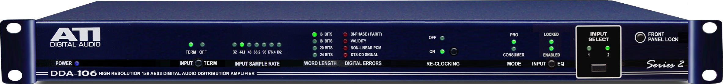 2 Input 1x6 Digital Audio Distribution Amplifier with BNC I/O