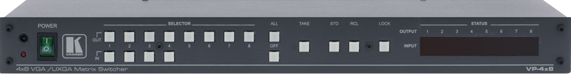 4x8 Video Matrix Switcher