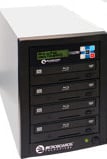 4-Drive CopyWriter Pro Blu-Ray Duplicator Tower with 500GB HDD