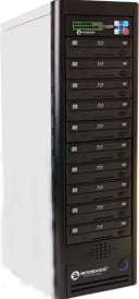 10-Drive CopyWriter Pro Blu-Ray Duplicator Tower with 500GB HDD
