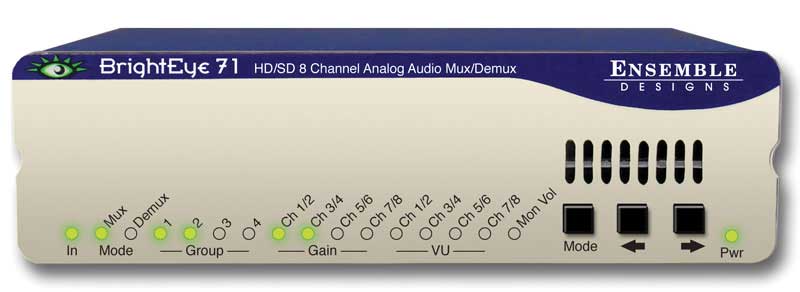 HD/SD 8 Channel Analog Audio Embedder/Disembedder