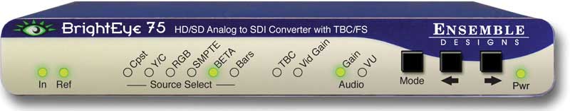 HD/SD Analog to Digital Video Converter with Analog Audio Embedder