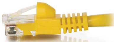 Cable, Cat5E, 1ft, Yellow