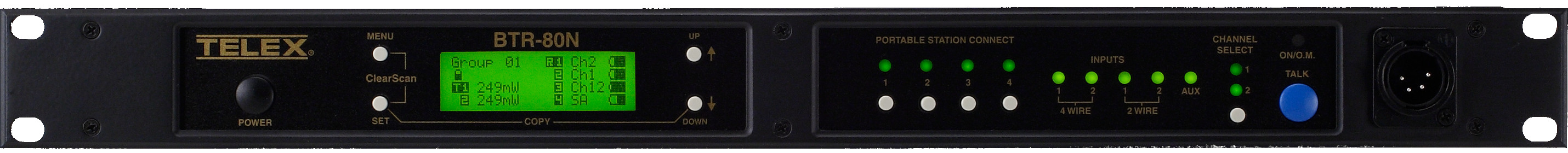 Narrow Band UHF 2-Channel Wireless Synthesized Intercom Base Station