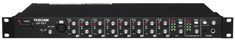 Line Mixer 1RU 8-Stereo in