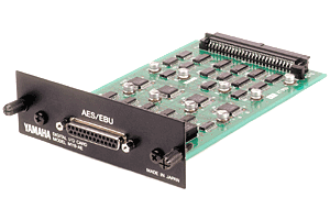 Eight AES/EBU digital format I/O on a 25-pin D-Sub connector
