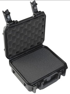 Molded Case, 9" x 7" x 4" w/mini-latch, cubed foam
