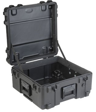 Roto Mil-Std Waterproof Case, 22 x 22 x 12, Empty, Wheels