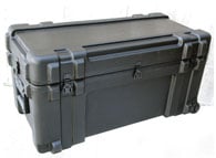 Roto Mil-Std Waterproof Case, 32 x 14 x 15, Foam, Wheels