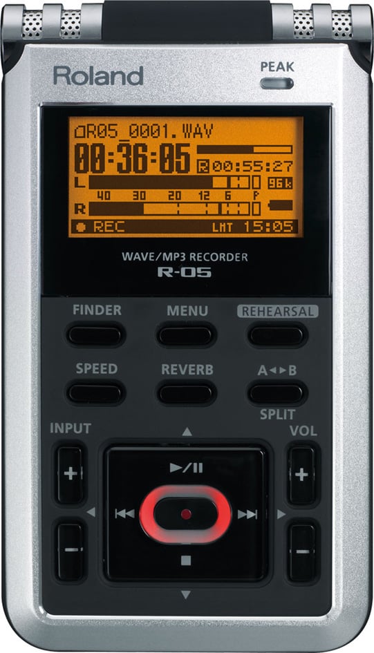 Handheld 2-Channel WAV/MP3 Recorder