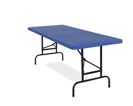 Table, Adjustable, 30"x72"x1.75", Blue