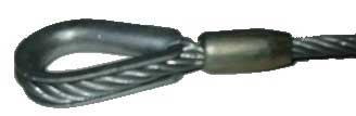 Wire Rope, 1/4" Diameter, 50 ft Length