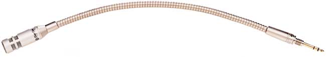 18" Plug-In Gooseneck Microphone with Threaded 1/4" Connector