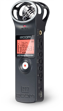 Handy Recorder with Stereo X/Y Microphone Configuration and Micro SDHC Card Slot