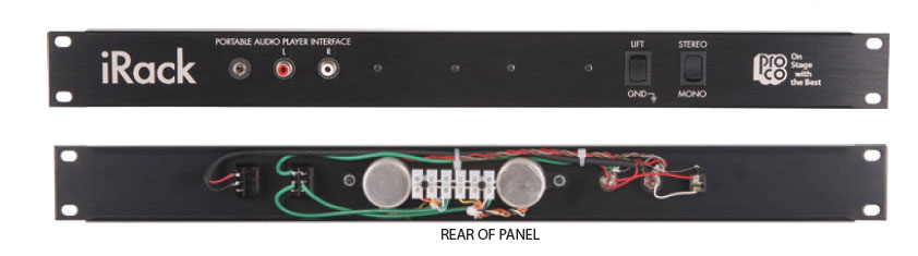 Portable Audio Player Interface Rack Panel