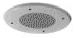 4" Round Steel Baffle, Screw Type - White