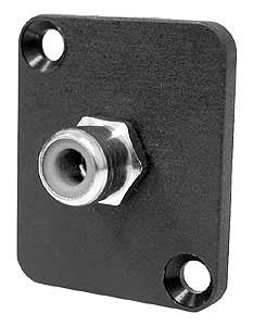 RCA Isolated Solder Type w/Red Insulator, Panel-Mount, Connectrix