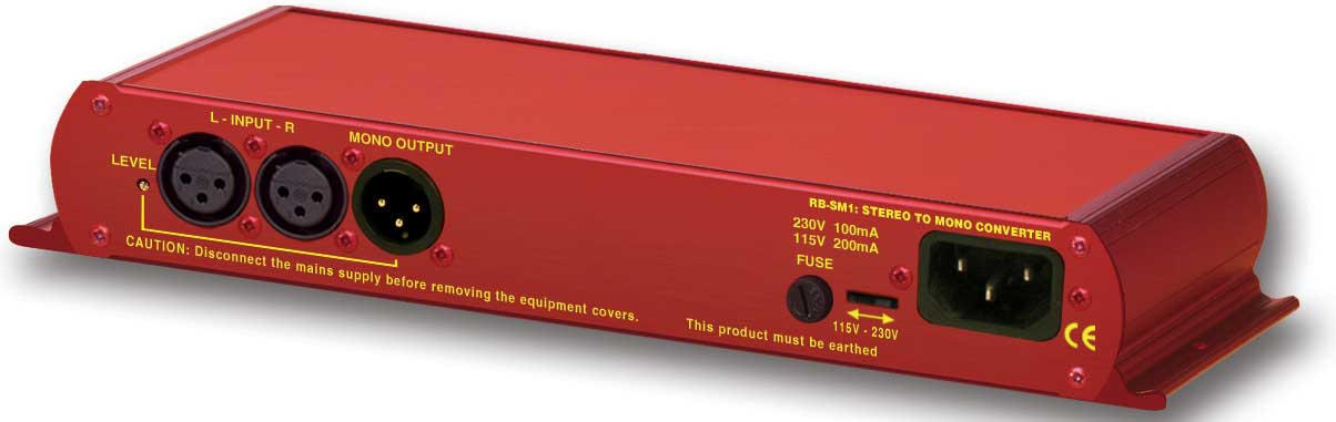 Single stereo to mono converter, buffered and balanced mono output