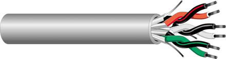 Wire, 4 conductor, 22 gauge, PVC Jacket, w/Drain, 1000` Spool