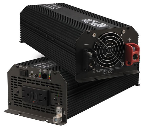 Ultra-Compact Inverter, 1800W, 12VDC to 120VAC, 2 Outputs