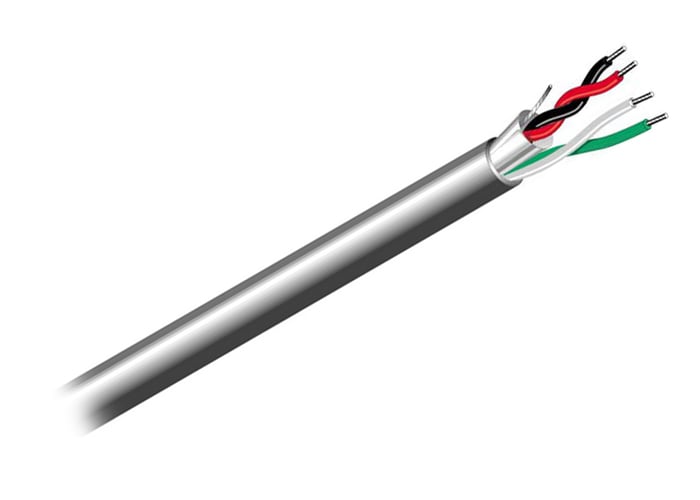 Wire, Aquaseal, 4 conductor, 22 gauge, stranded