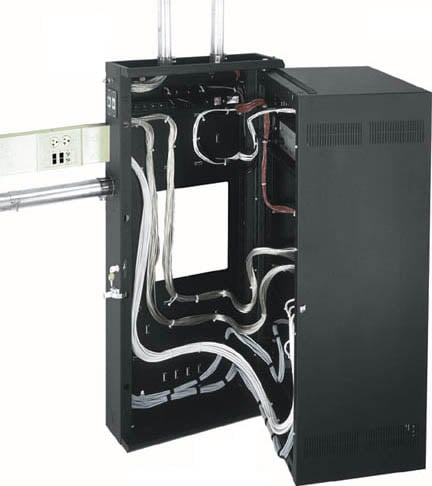 35-Space, 61.25", 22" deep Wall Rack with Plexiglas front door