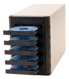 5-Bay MultiWriter Blu-Ray Tower