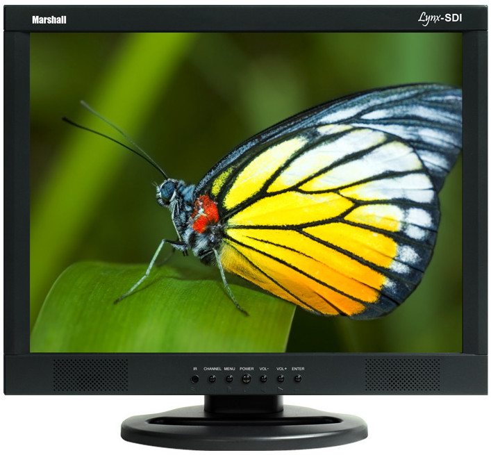 17" LCD Monitor with SD/SDI BNC Loop Through