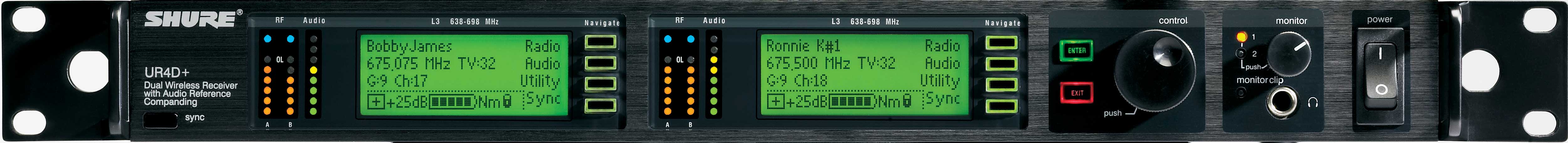 Dual UHF-R Receiver 470-530
