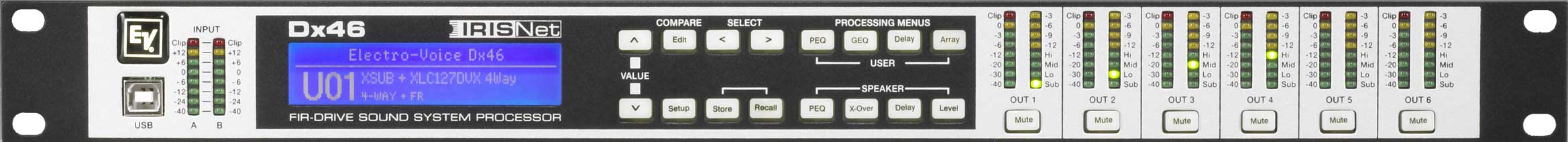 Speaker Processor, FIR-Drive, 2 x 6