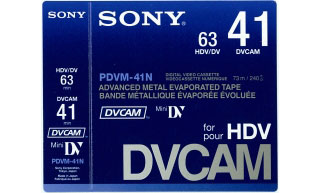 Cassette DVCAM Mini Digital, 41min