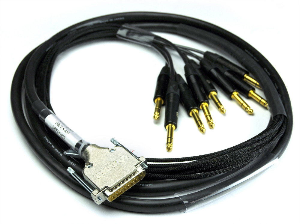 15ft DB25M to 8 TRSM Fanout Cable for Tascam/Digidesign