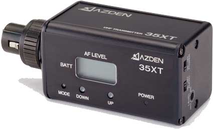 XLR Plugin Transmitter for 305UPR, 310UDR, 325UPR and 30UPR On-Camera Wireless Systems