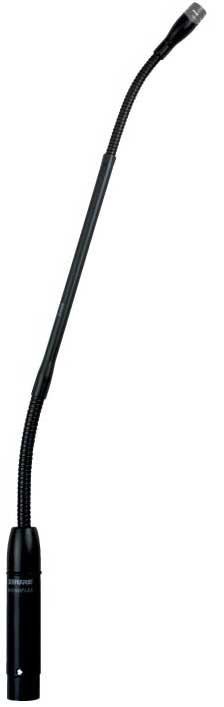 18" Supercardioid Gooseneck Condenser Microphone with Attached Preamp and Mute Switch