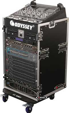 ATA Combo Rack Case (10 RU Slanted, 16 RU Vertical)