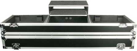 Glide Style DJ Coffin (for 2 Turntables, 1 Mixer, 1 Laptop, with Wheels)