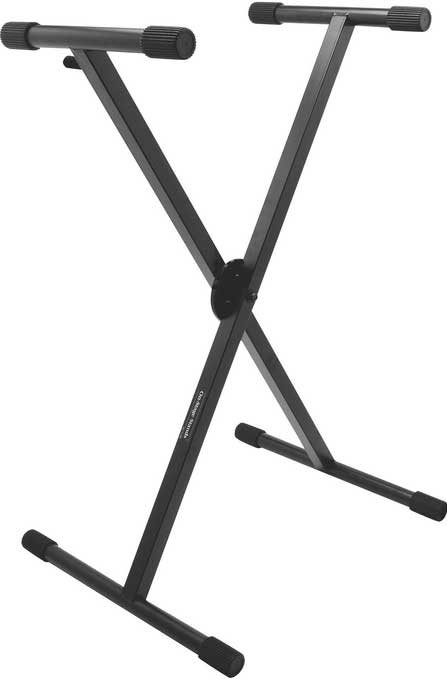 Heavy-Duty Single-Braced X-Style Keyboard Stand with ERGO-LOK System