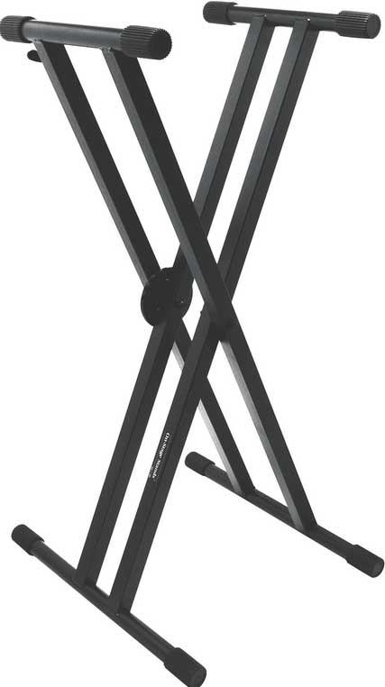 Heavy-Duty Double-Braced X-Style Keyboard Stand with EGRO-LOK System
