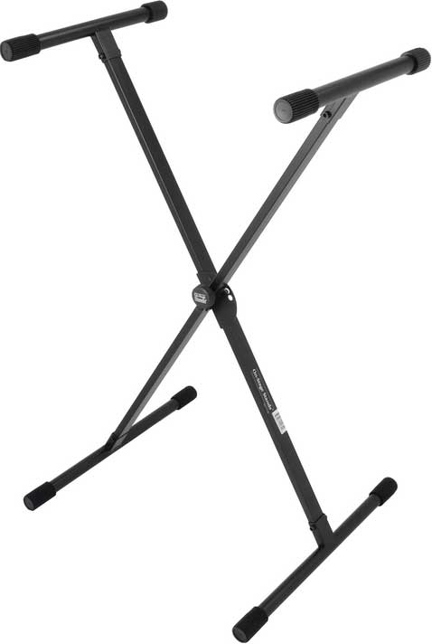 Single-Braced X-Style Keyboard Stand with Lok-Tight Construction