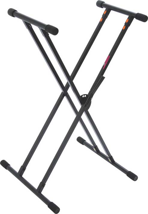 Double-Braced X-Style Keyboard Stand with quikSQUEEZE System