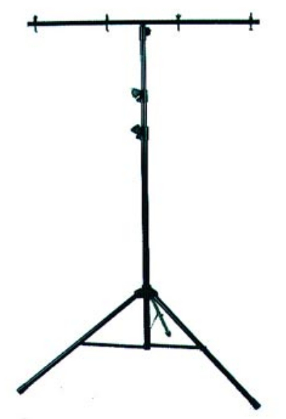 9ft Black Tri-Pod Economy Light Stand with Crossbar
