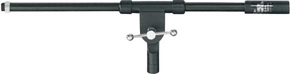 16" L Non-Telescoping, Top-Mounting Mic Boom Arm (Black)