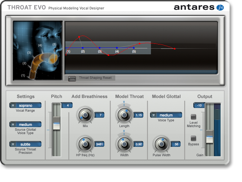 Physical Modeling Vocal Designer Plug-in (Mac, PC)