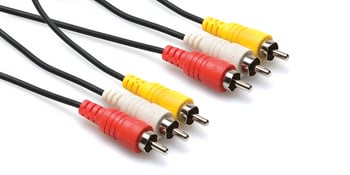 Composite AV Cable, RCA, 0.5m